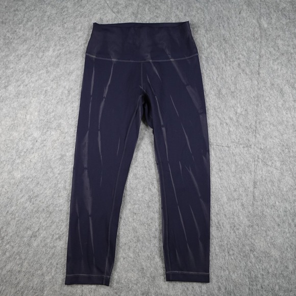 Lululemon Pants - Lululemon Leggings‎ Women 8 Navy Blue Wunder Train High Rise Crop 23" Yoga Gym